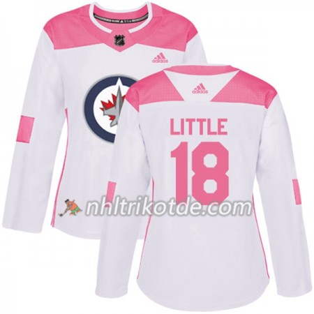 Winnipeg Jets Trikot Bryan Little 18 Adidas 2017-2018 Weiß Pink Fashion Authentic - Dame